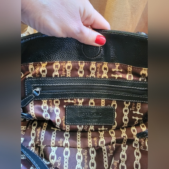 Tignanello Black Pebbled leather purse - Picture 9 of 15